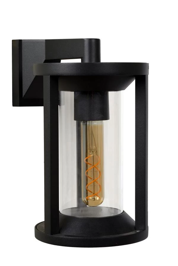 Lucide Lucide CADIX - Wandlamp Binnen/Buiten - 1xE27 - IP65 - Zwart