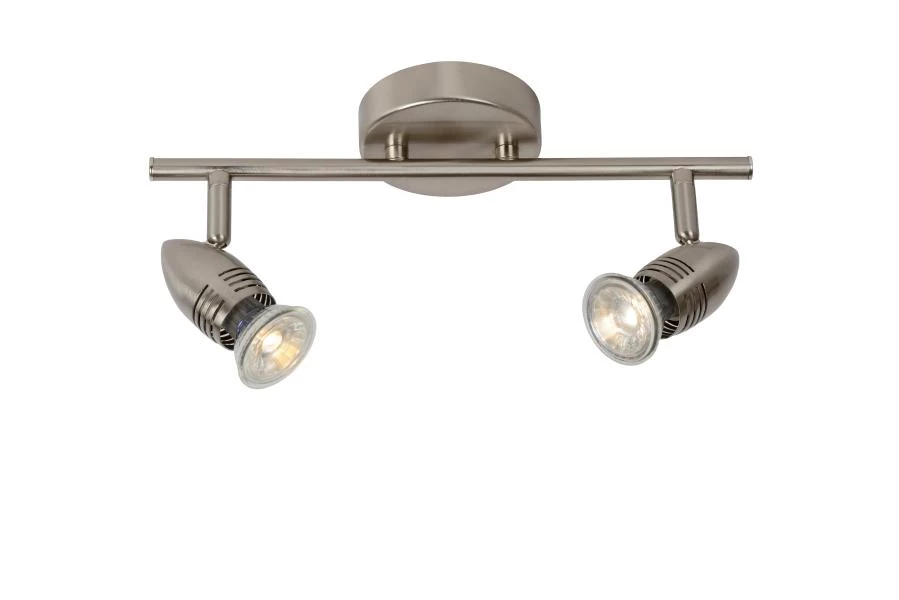 lucide Lucide CARO-LED - Plafondspot - LED - GU10 - 2x5W 2700K - Mat chroom