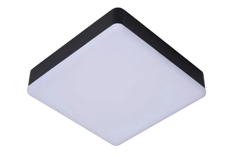 Lucide Lucide CERES-LED - Plafonnière Badkamer - LED Dimb. - 1x30W 3000K - IP44 - Zwart