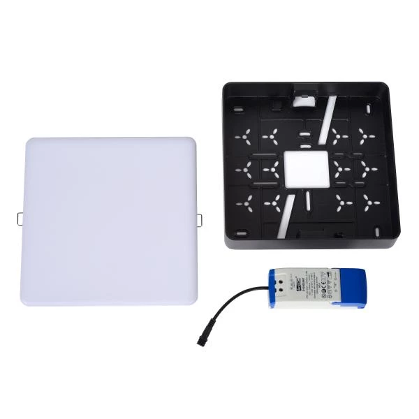 Lucide Lucide CERES-LED - Plafonnière Badkamer - LED Dimb. - 1x30W 3000K - IP44 - Zwart