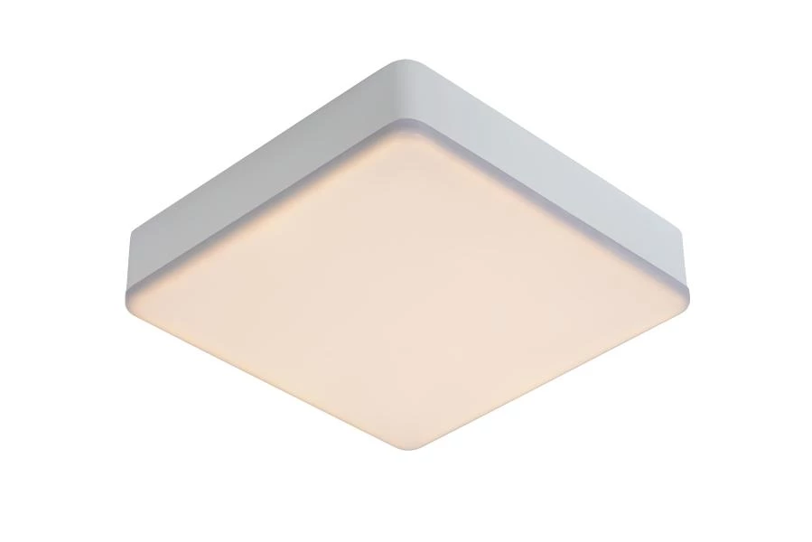 lucide Lucide CERES-LED - Plafonnière Badkamer - LED Dimb. - 1x30W 3000K - IP44 - Wit