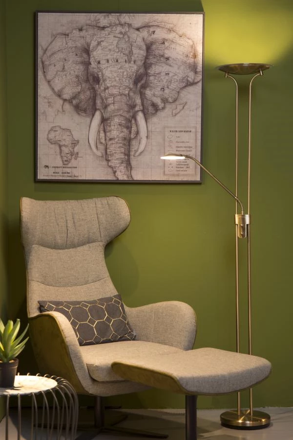 Lucide Lucide CHAMPION-LED - Leeslamp - LED Dimb. - 3000K - Brons