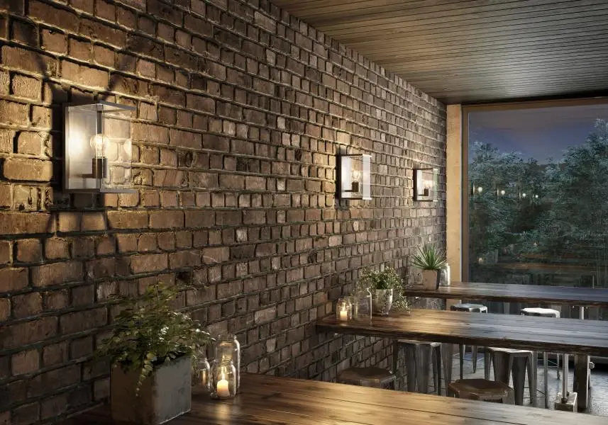 Lucide Lucide CLAIRE - Wandlamp Binnen/Buiten - 1xE27 - IP54 - Antraciet