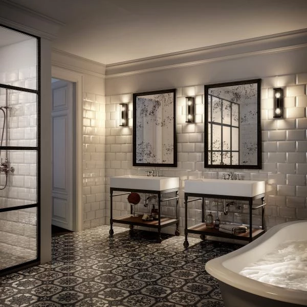 Lucide Lucide CLAIRE - Wandlamp Binnen/Buiten - 2xE27 - IP54 - Antraciet