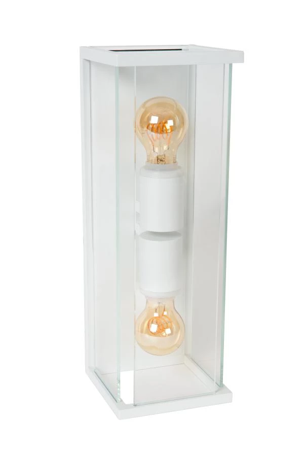 Lucide Lucide CLAIRE - Wandlamp Binnen/Buiten - 2xE27 - IP54 - Wit