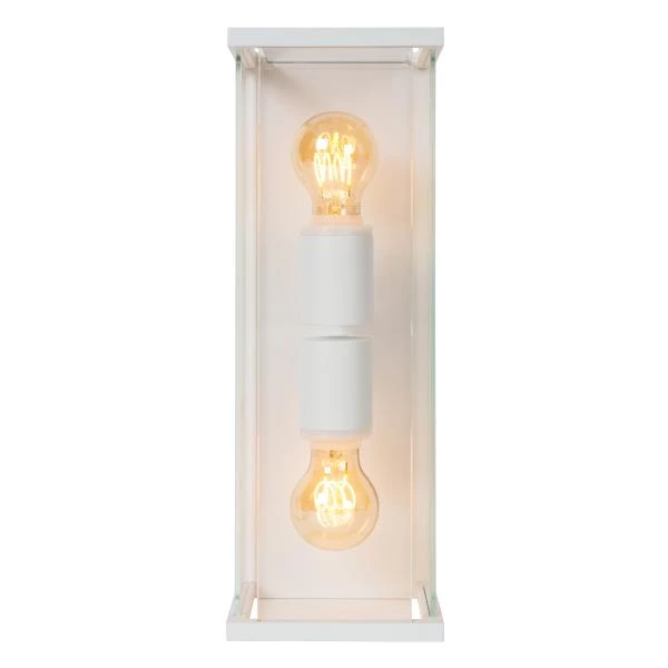 Lucide Lucide CLAIRE - Wandlamp Binnen/Buiten - 2xE27 - IP54 - Wit