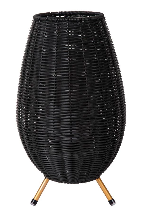 Lucide Lucide COLIN IP44 - Oplaadbare Tafellamp Binnen/Buiten - Accu/Batterij - LED 3 StepDim - 1x3W 3000K - IP44 - Zwart