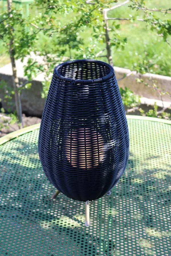 Lucide Lucide COLIN IP44 - Oplaadbare Tafellamp Binnen/Buiten - Accu/Batterij - LED 3 StepDim - 1x3W 3000K - IP44 - Zwart