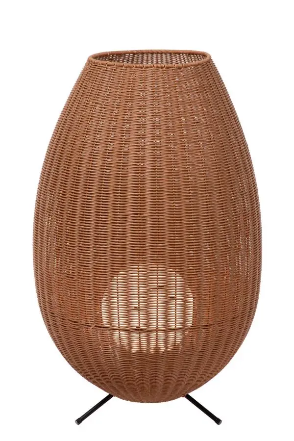 lucide Lucide COLIN IP44 - Oplaadbare Vloerlamp Binnen/Buiten - Accu/Batterij - LED 3 StepDim - 1x3W 3000K - IP44 - Naturel