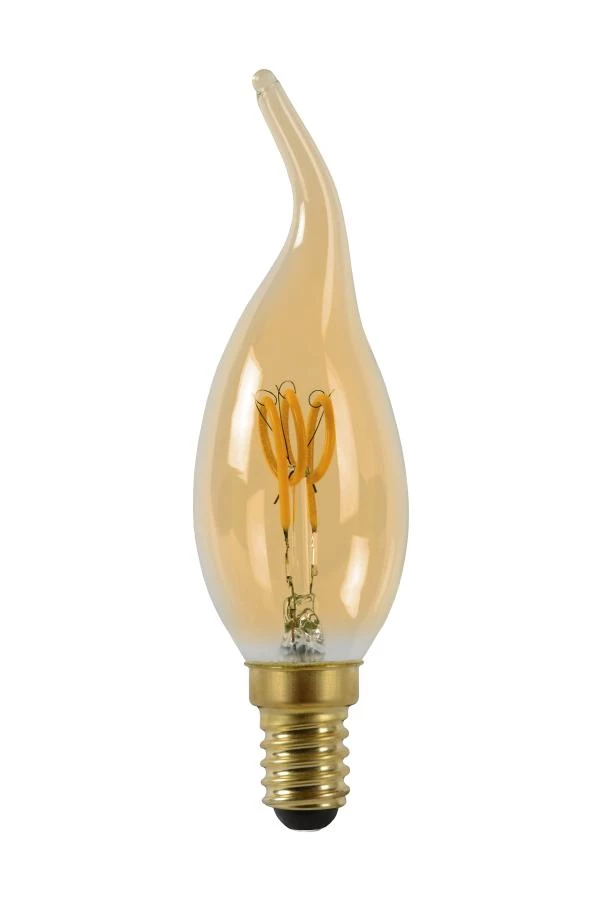 Lucide Lucide CT35 - Filament Lamp - Ø 3 5 Cm - LED Dimb. - E14 - 1x3W 2200K - Amber