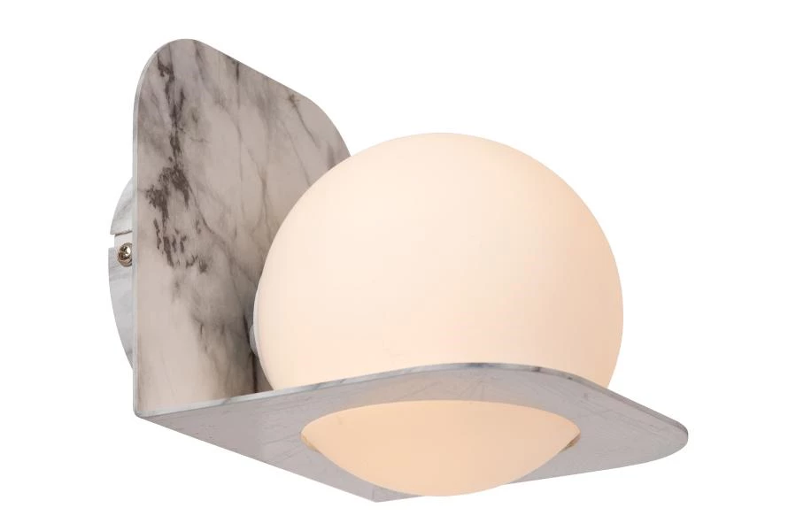 lucide Lucide DAVY - Wandlamp Badkamer - 1xG9 - IP44 - Grijs