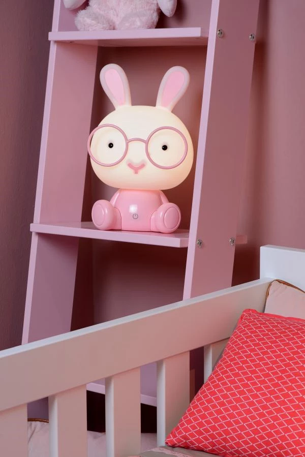 Lucide Lucide DODO RABBIT - Tafellamp Kinderkamer - LED 3 StepDim - 1x3W 4000K - Roze