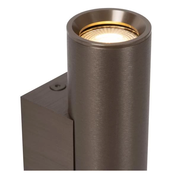 Lucide Lucide DUPLA - Wandspot / Wandlamp - 2xGU10 (MR11) - Roest Bruin