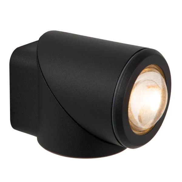 Lucide Lucide ERIN - Wandspot / Wandlamp Binnen/Buiten - LED - 1x5W 2700K - IP65 - Zwart