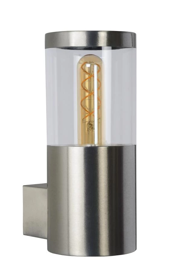 Lucide Lucide FEDOR - Wandlamp Binnen/Buiten - 1xE27 - IP44 - Mat Chroom