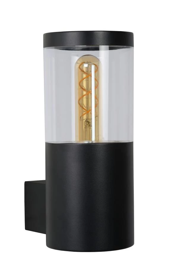 Lucide Lucide FEDOR - Wandlamp Binnen/Buiten - 1xE27 - IP44 - Zwart