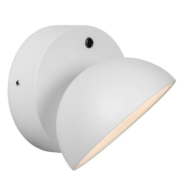 Lucide Lucide FINN - Wandlamp Binnen/Buiten - LED - 1x12W 3000K - IP54 - Dag/nacht Sensor - Wit