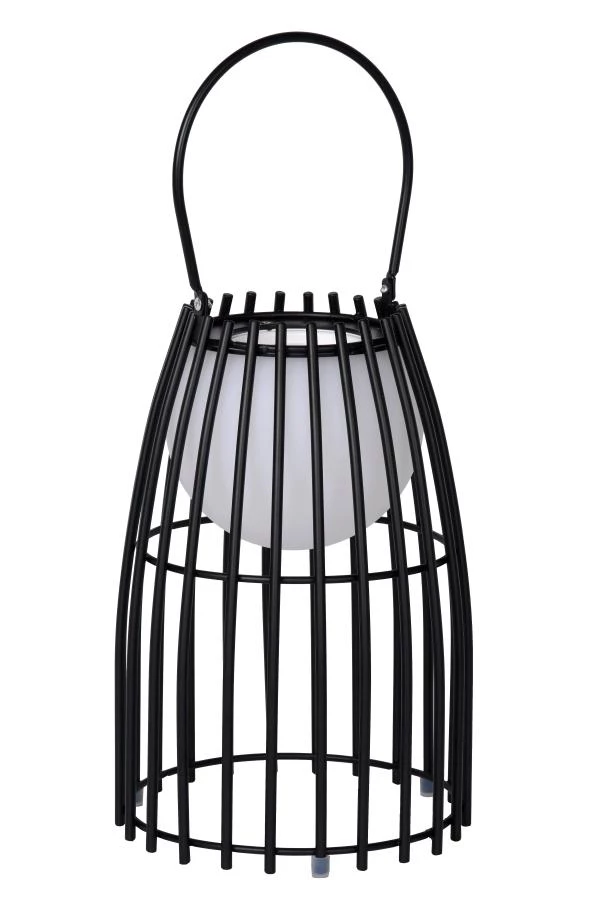 Lucide Lucide FJARA - Oplaadbare Tafellamp Binnen/Buiten - Accu/Batterij - Ø 17 5 Cm - LED Dim To Warm - 1x0 3W 2800K/3200K - IP44 - Zwart