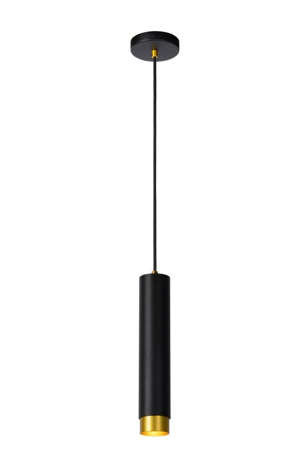 lucide Lucide FLORIS - Hanglamp - Ø 5 9 cm - 1xGU10 - Zwart