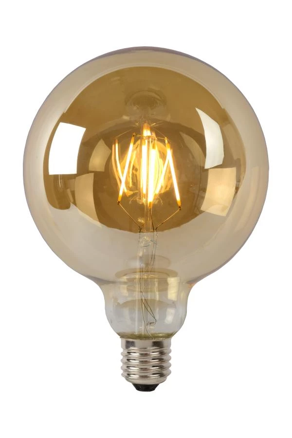lucide Lucide G125 - Filament lamp - Ø 12 5 cm - LED Dimb. - E27 - 1x8W 2700K - Amber
