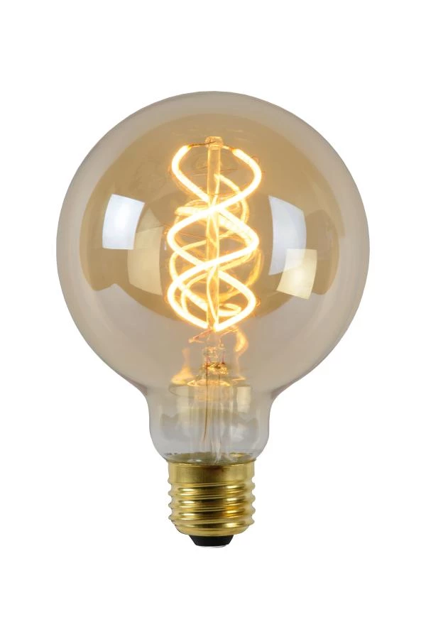 lucide Lucide G95 - Filament lamp - Ø 9 5 cm - LED Dimb. - E27 - 1x4 9W 2200K - Amber