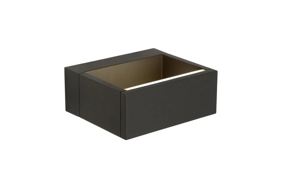 lucide Lucide GOA - Wandlamp Binnen/Buiten - LED - 1x10W 3000K - IP54 - Antraciet