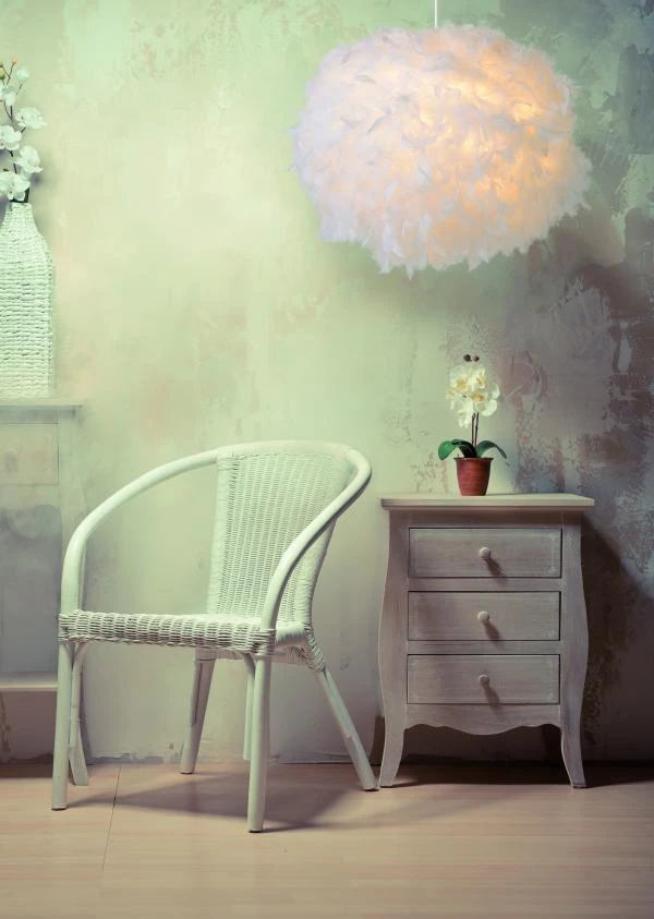 Lucide Lucide GOOSY SOFT - Hanglamp - Ø 50 Cm - 1xE27 - Wit