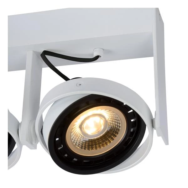 Lucide Lucide GRIFFON - Plafondspot - LED Dim To Warm - GU10 (ES111) - 2x12W 2200K/3000K - Wit
