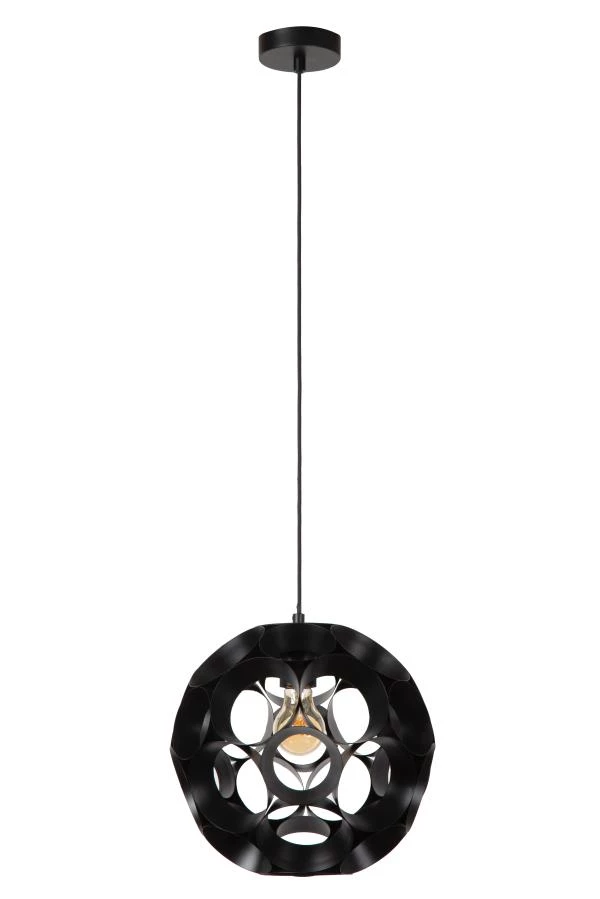 Lucide Lucide HANNELORE - Hanglamp - Ø 30 Cm - 1xE27 - Zwart