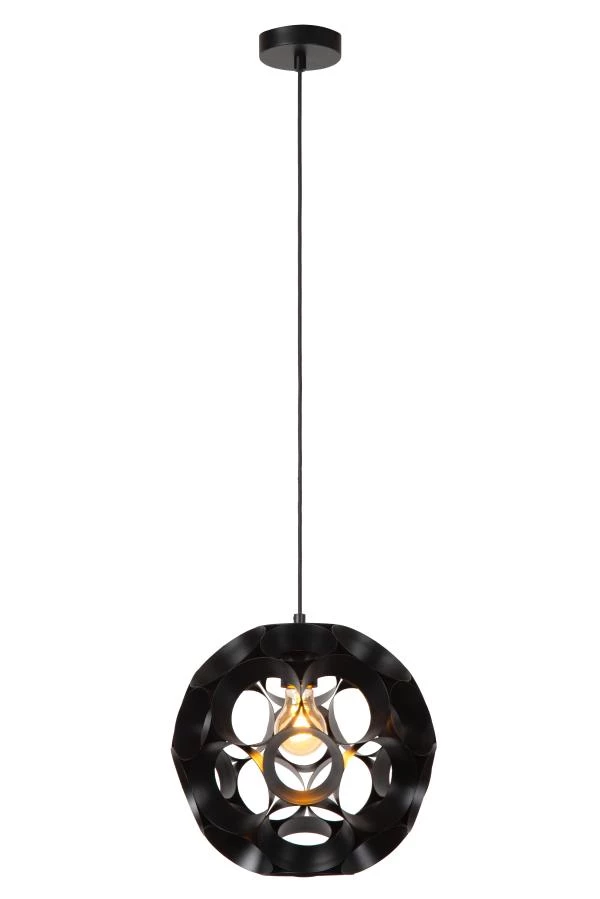 lucide Lucide HANNELORE - Hanglamp - Ø 30 cm - 1xE27 - Zwart