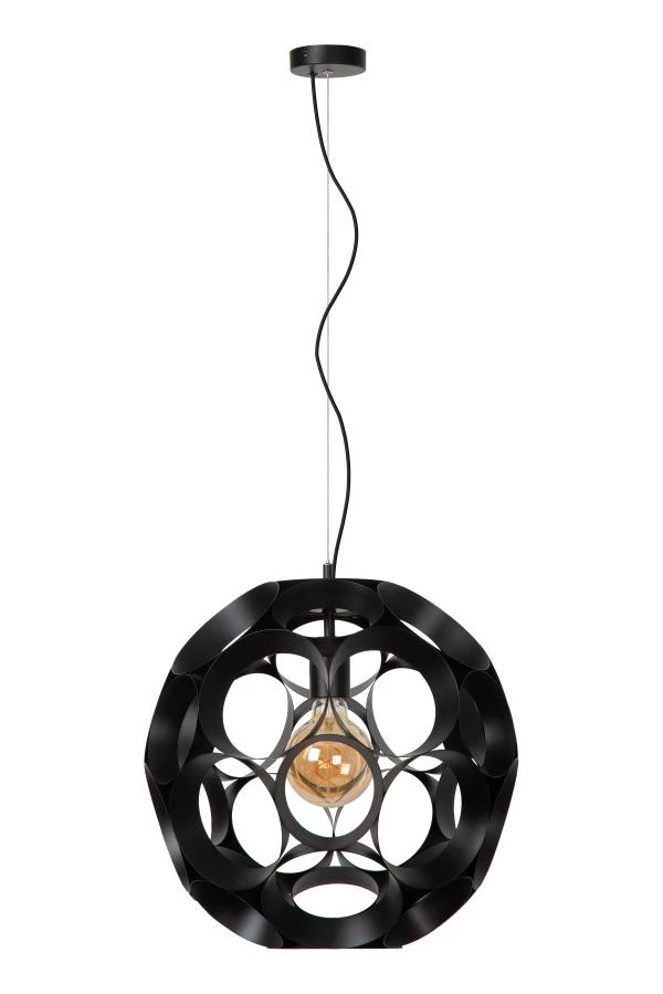 Lucide Lucide HANNELORE - Hanglamp - Ø 40 Cm - 1xE27 - Zwart