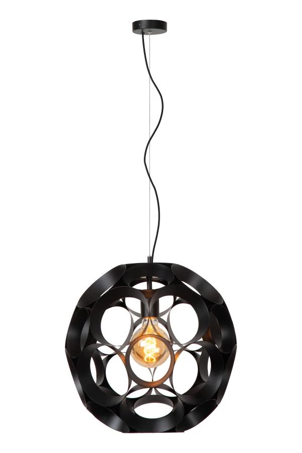 lucide Lucide HANNELORE - Hanglamp - Ø 40 cm - 1xE27 - Zwart