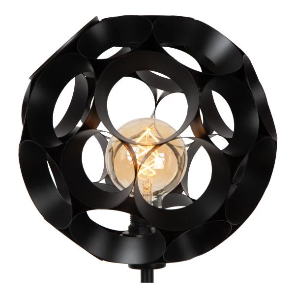 Lucide Lucide HANNELORE - Vloerlamp - Ø 30 Cm - 1xE27 - Zwart