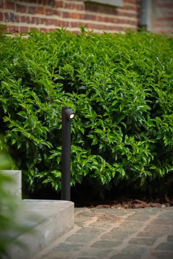 Lucide Lucide IBAMBA - Sokkellamp - LED - 1x6W 3000K - IP65 - Zwart