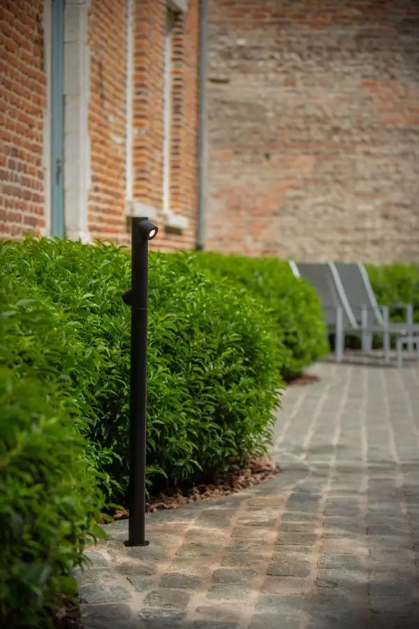 Lucide Lucide IBAMBA - Sokkellamp - LED - 2x6W 3000K - IP65 - Zwart