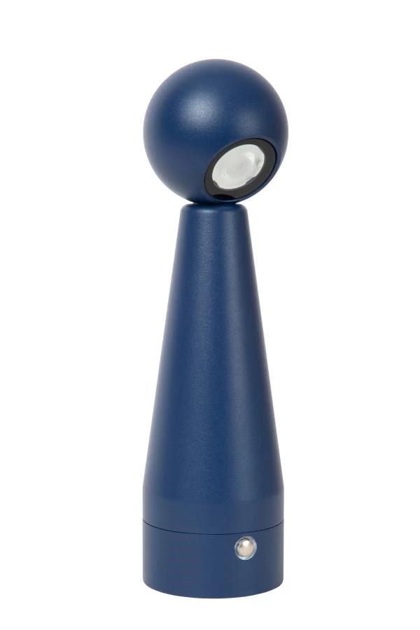 Lucide Lucide IPSOS - Oplaadbare Tafellamp - Accu/Batterij - LED Dim To Warm - 1x3W 3000K/3200K - Blauw