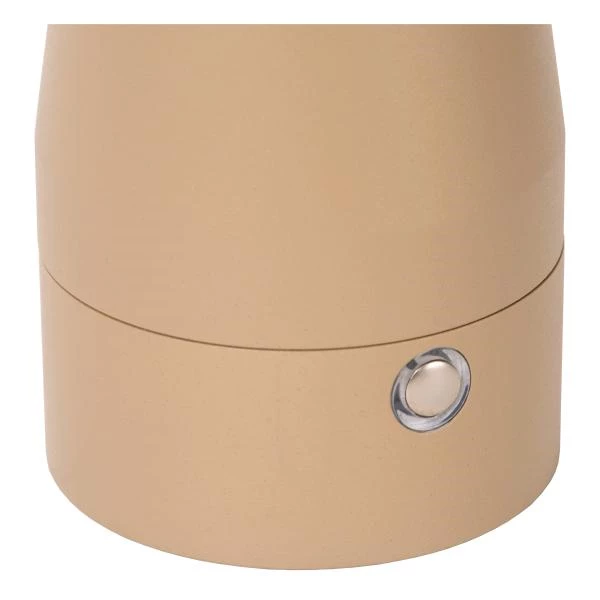 Lucide Lucide IPSOS - Oplaadbare Tafellamp - Accu/Batterij - LED Dim To Warm - 1x3W 3000K/3200K - Taupe