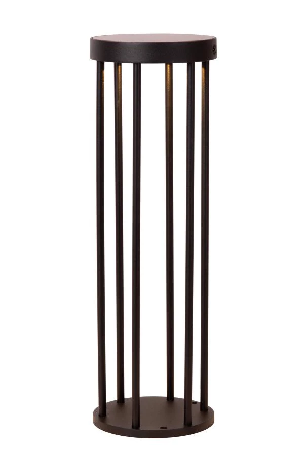 lucide Lucide JACKSON - Sokkellamp - Zonne-energie - Ø 16 cm - LED Dim to warm - 1x2W 2850K/3150K - IP65 - Beweging & dag/nacht sensor - Zwart