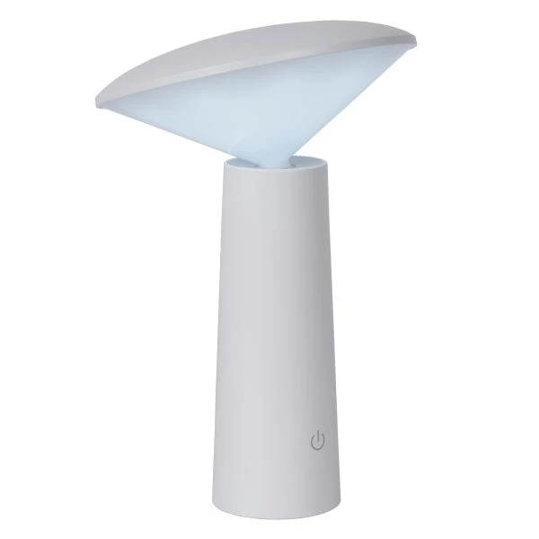 Lucide Lucide JIVE - Oplaadbare Tafellamp Binnen/Buiten - Accu/Batterij - Ø 13 7 Cm - LED Dimb. - CCT - 1x3W 2800K/6500K - IP44 - Wit
