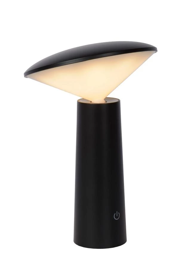 lucide Lucide JIVE - Oplaadbare Tafellamp Binnen/Buiten - Accu/Batterij - Ø 13 7 cm - LED Dimb. - CCT - 1x3W 2800K/6500K - IP44 - Zwart