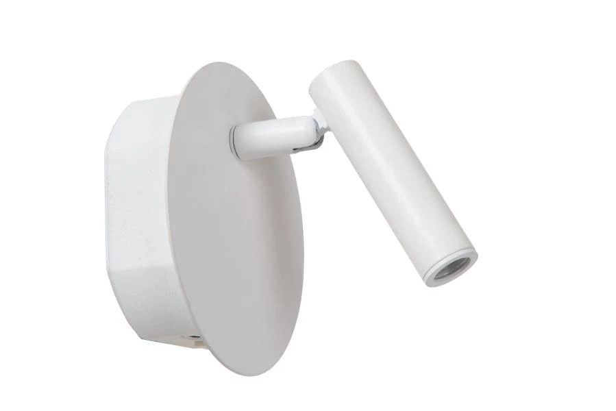 Lucide Lucide JOLIJN - Oplaadbare Bedlamp / Wandlamp - Accu/Batterij - Ø 10 2 Cm - LED - 1x2W 3000K - Magnetisch - Wit