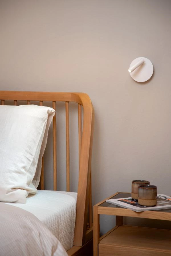 Lucide Lucide JOLIJN - Oplaadbare Bedlamp / Wandlamp - Accu/Batterij - Ø 10 2 Cm - LED - 1x2W 3000K - Magnetisch - Wit