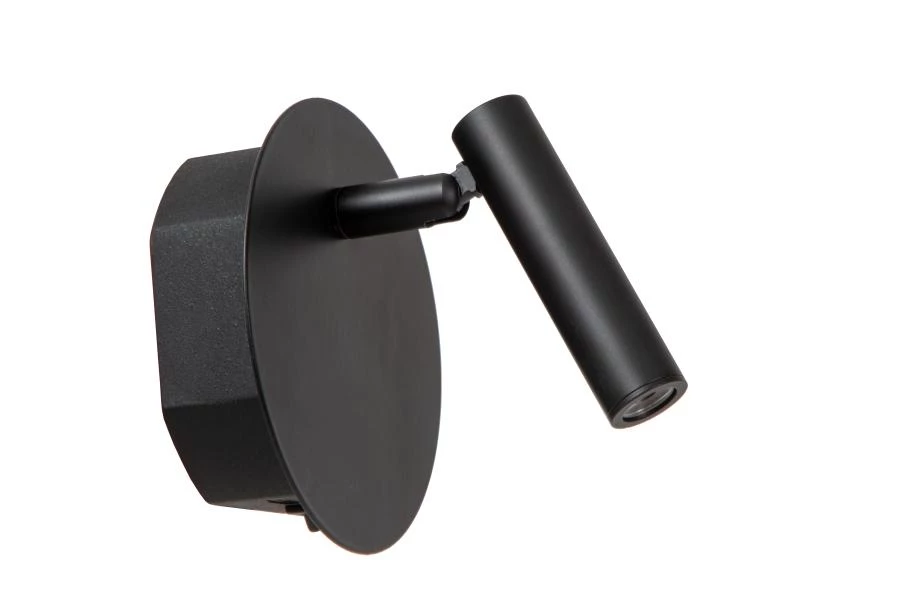 Lucide Lucide JOLIJN - Oplaadbare Bedlamp / Wandlamp - Accu/Batterij - Ø 10 2 Cm - LED - 1x2W 3000K - Magnetisch - Zwart