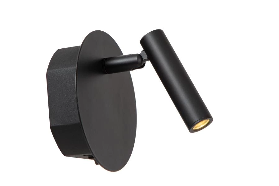 lucide Lucide JOLIJN - Oplaadbare Bedlamp / Wandlamp - Accu/Batterij - Ø 10 2 cm - LED - 1x2W 3000K - Magnetisch - Zwart