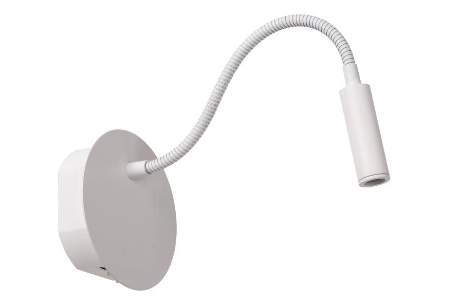 Lucide Lucide JOLIJN - Oplaadbare Bedlamp / Wandlamp - Accu/Batterij - Ø 11 Cm - LED - 1x2W 3000K - Magnetisch - Wit