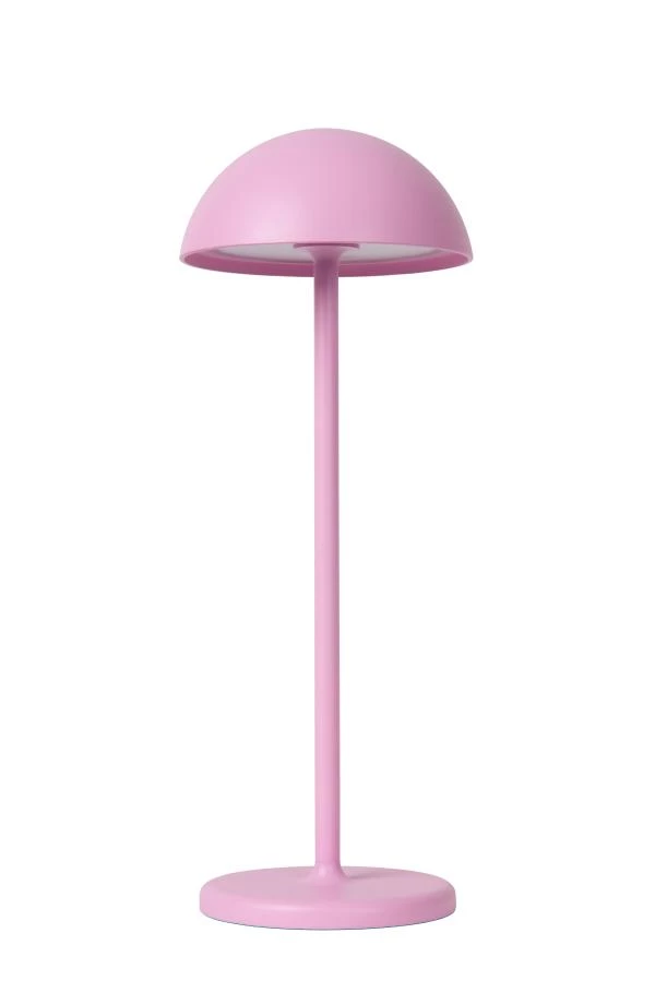Lucide Lucide JOY - Oplaadbare Tafellamp Binnen/Buiten - Accu/Batterij - Ø 12 Cm - LED Dimb. - 1x1 5W 3000K - IP54 - Roze