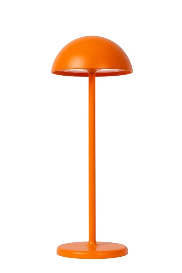 lucide Lucide JOY - Oplaadbare Tafellamp Binnen/Buiten - Accu/Batterij - Ø 12 cm - LED Dimb. - 1x1 5W 3000K - IP54 - Oranje lucide Lucide JOY - Oplaadbare Tafellamp Binnen/Buiten - Accu/Batterij - Ø 12 cm - LED Dimb. - 1x1 5W 3000K - IP54 - Oranje