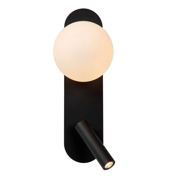 Lucide Lucide KELLY - Bedlamp / Wandlamp - LED - 1x3 5W 3000K - Zwart