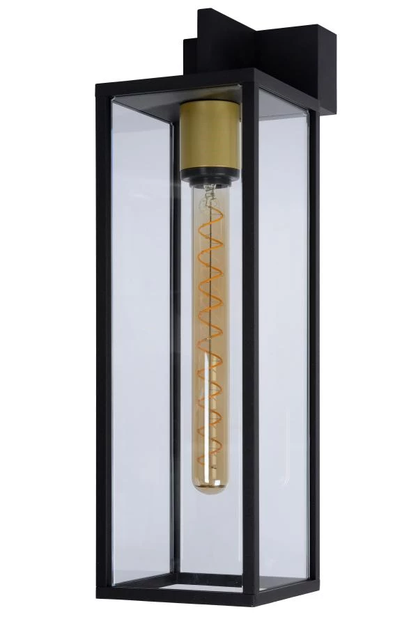 Lucide Lucide LAURENS - Wandlamp Binnen/Buiten - 1xE27 - IP54 - Zwart