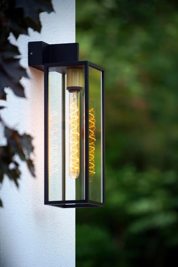 Lucide Lucide LAURENS - Wandlamp Binnen/Buiten - 1xE27 - IP54 - Zwart